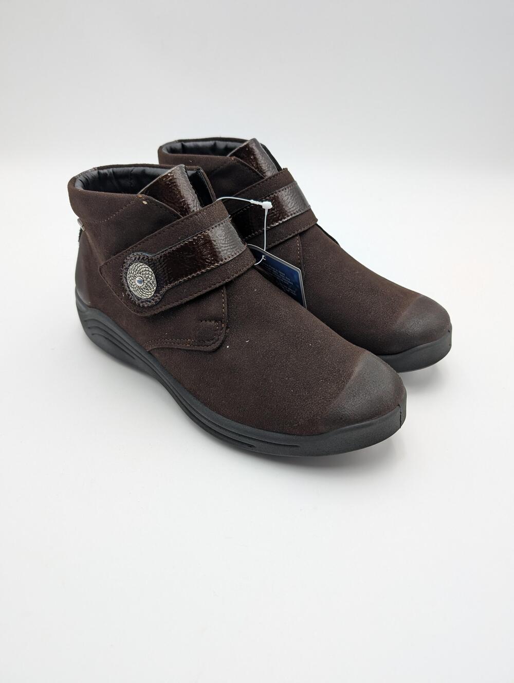 Romika Boots Womens Size 6.5 Brown Waterproof Ankle Wedge Snow Shoes TopDryTex